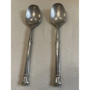 Martian Silver Plated Demitasse‎ Spoon Sugar Jam Set Of 2 4.5 Inch